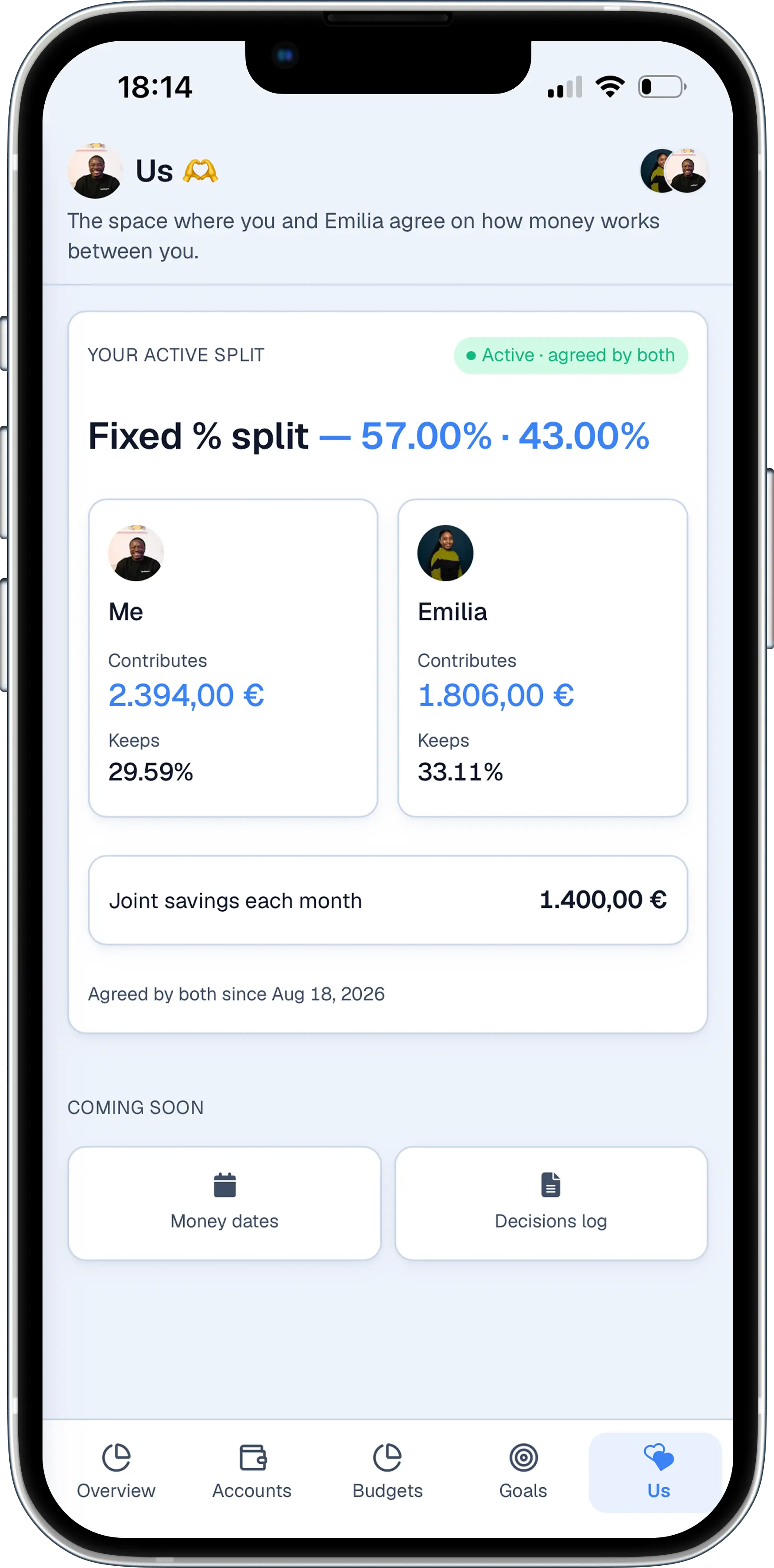 A fair way to split shared expenses